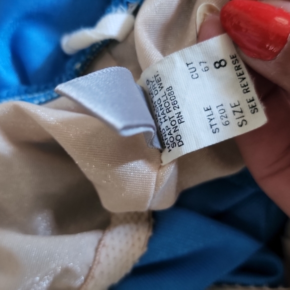 Vintage 70s E. STEWART Seashell Print Swim Dress - Picture 9 of 9